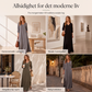 Elegant maksikjole med splitt