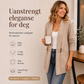 Uformell dobbelspent strikket cardigan for kvinner