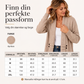 Uformell dobbelspent strikket cardigan for kvinner