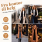 Stilig ermeløs lang jakke med åpen front for kvinner