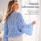 Damegensere med utsparing, løs strikket design