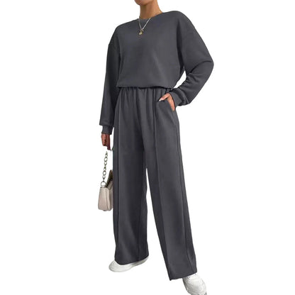 Dame todelt fritidsdress med lange ermer