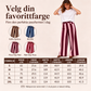 Uformelle stripete videbukser for kvinner