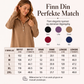 Kjole i strikket sweatshirt-stoff for kvinner, lange ermer
