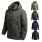 Klatrefeltjakke Vindtett yttertøy for menn Vanntett Softshell Tactical jakke