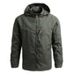 Klatrefeltjakke Vindtett yttertøy for menn Vanntett Softshell Tactical jakke