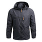Klatrefeltjakke Vindtett yttertøy for menn Vanntett Softshell Tactical jakke