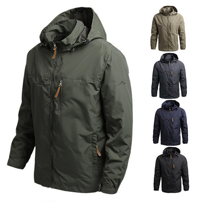 Klatrefeltjakke Vindtett yttertøy for menn Vanntett Softshell Tactical jakke