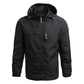 Klatrefeltjakke Vindtett yttertøy for menn Vanntett Softshell Tactical jakke