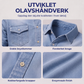 Uformell denimskjorte med lange ermer for menn