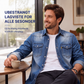 Uformell denimskjorte med lange ermer for menn