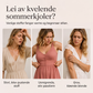 Sommer blonderekjole med V-hals og løs passform for kvinner