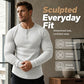 Henley-skjorte i slim fit for menn