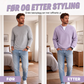 Lagdelt komfortabel vaffel-genser