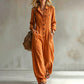 Dame vidbeinet cargo-jumpsuit