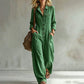 Dame vidbeinet cargo-jumpsuit