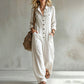 Dame vidbeinet cargo-jumpsuit