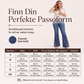 Høytaljede utsvingte jeans for kvinner
