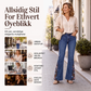 Høytaljede utsvingte jeans for kvinner