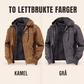Arbeidsjakke med hette og plysjfôr for menn