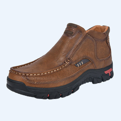 Uformelle slip-on-sko i PU-skinn for menn