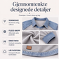 Damegensere med lange ermer og denim-lappeteknikk