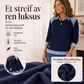 Damegensere med lange ermer og denim-lappeteknikk