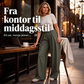 Damebukser med folder og vide ben