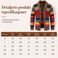 Strikket cardigan-genser med sjalskrage og striper for menn