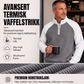 Herre Vaffelstrikket Kvartglidelås T-skjorte