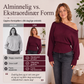 Strikket genser med ribbestrikk for kvinner