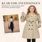 Klassisk dobbeltspent trenchcoat for kvinner