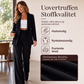 Elegant 2-delt dresssett med blazer og bukser for kvinner