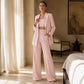 Elegant 2-delt dresssett med blazer og bukser for kvinner
