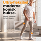 Moderne stretchbukser med smale bein