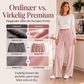 Elegante vide bukser i fløyel for kvinner
