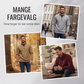 Gensre for menn med stående krage og kvart glidelås