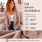 Uformell strikket cardigan for kvinner med åpen front