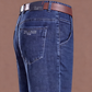 Varme rette jeans for menn med fôr