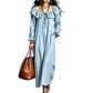 Uformell off-shoulder maxi-kjole for kvinner