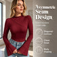 Flattering Asymmetric Ruffle Top