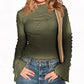 Flattering Asymmetric Ruffle Top
