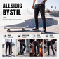 Smalpassede revne jeans for menn