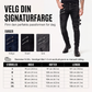 Smalpassede revne jeans for menn