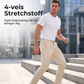 Stretch slanke forretningsbukser for menn