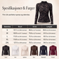 Elegant blondebluse med lange ermer for kvinner
