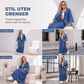 Slankende denim-maxi-kjole