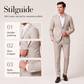 Dress med slank passform for menn, 2-delt