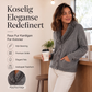 Strikket cardigan med pelskrage for kvinner