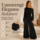 Offskulder jumpsuit med vide ben for kvinner